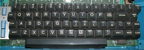 ADM-3A computer terminal’s full keyboard